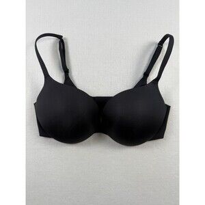 Skims Ultimate Push Up Plunge Bra 36D Onyx Black NWOT